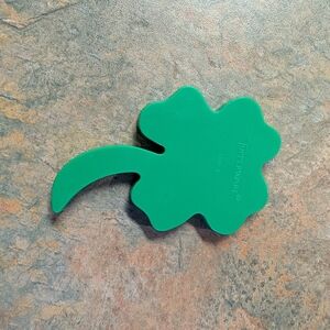 Vintage Retro Tupperware St. Patrick's Day Green Four Leaf Clover Cookie Cutter